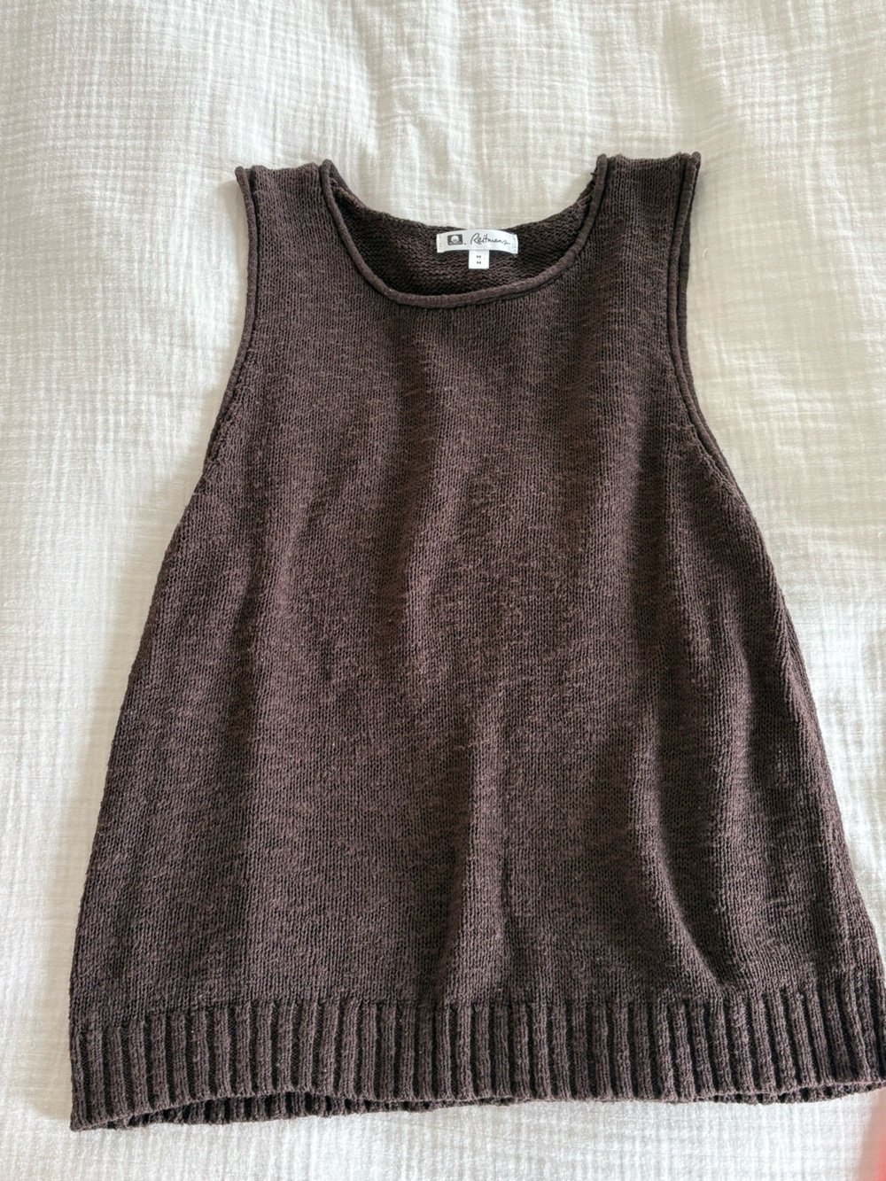 Reitmans Brown Knit Tank Sweater